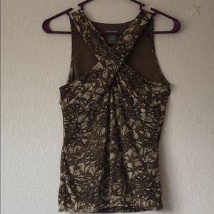 Ann Taylor Glamorous Criss Cross Top